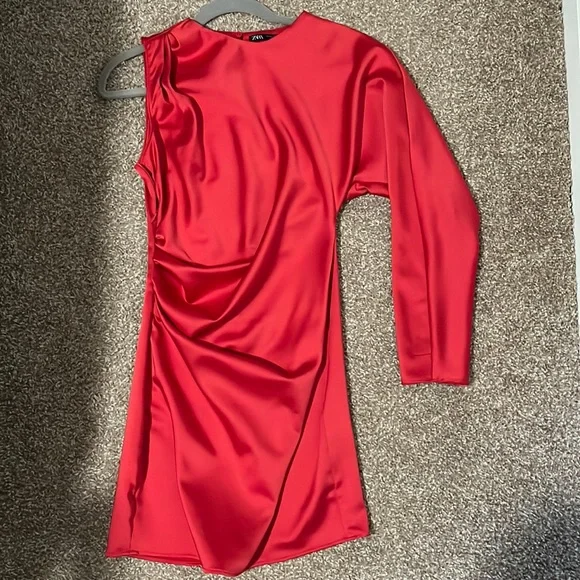 one shoulder hot pink mini dress Marissa One Shoulder Hot Pink Mini Dress